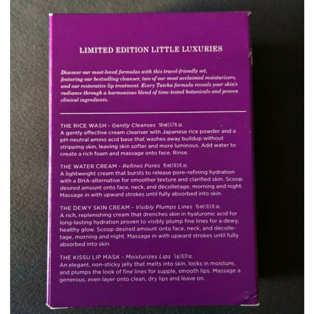 4PC🔮Set Need🔮BNIB LE Tatcha 4PC LITTLE LUXURIES Value Skincare Gift Set!$84V! - Picture 15 of 15